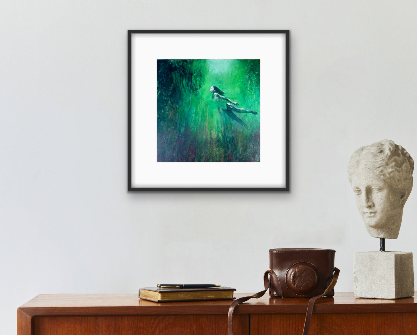 Emerald Diver - Print on Fine Art Paper