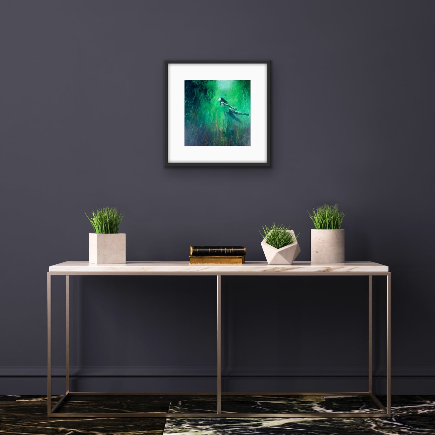 Emerald Diver - Print on Fine Art Paper