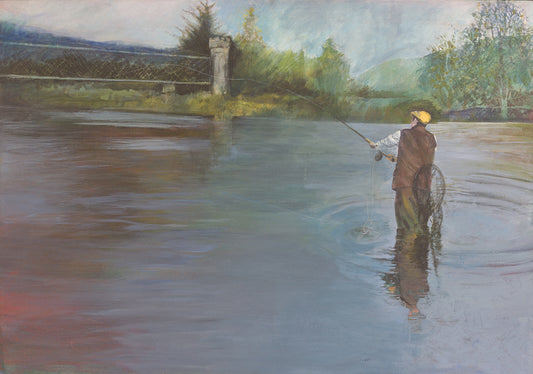 The Salmon Fisherman Print on Fine Art Paper